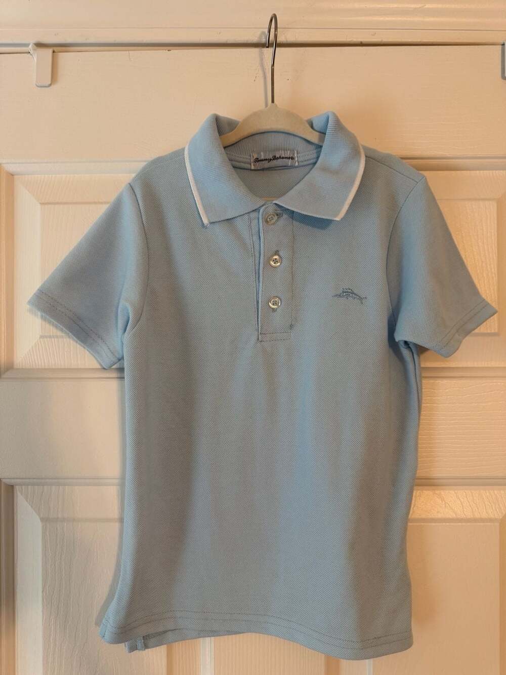 Tommy Bahama Boys' Light Blue Pique Polo Shirt